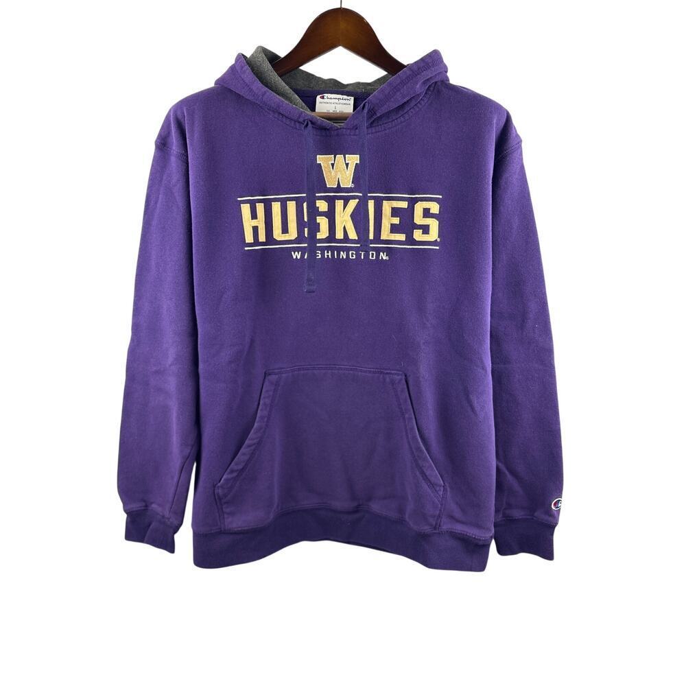 Men’s Champion Large Purple Washington University Hoodie